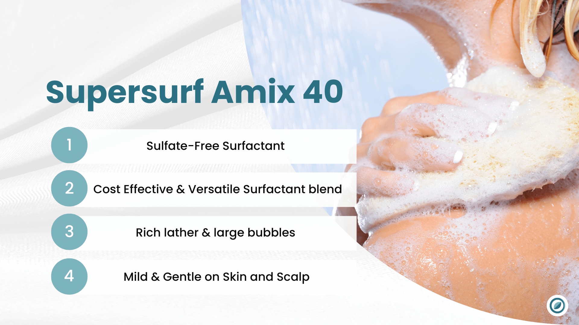 mild surfactant for body wash, shampoo